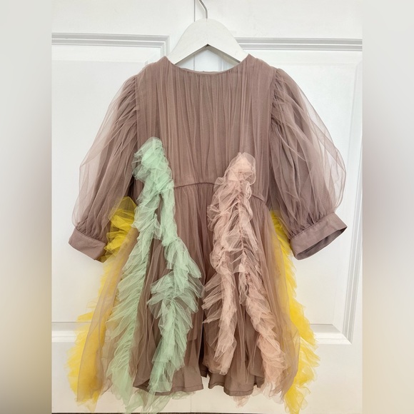 Raspberry plum girls dress 5-6y - Picture 3 of 4